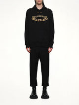 Balmain Chian Logo Hoodie in Black/Gold