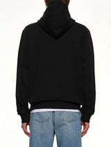 Logo Printed Hoodie in Black/White