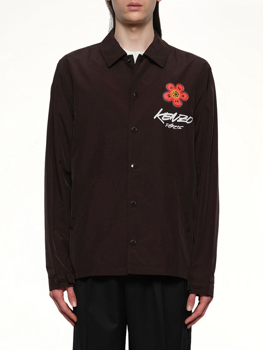 Kenzo Futura Light Coach Jacket in Chocolate