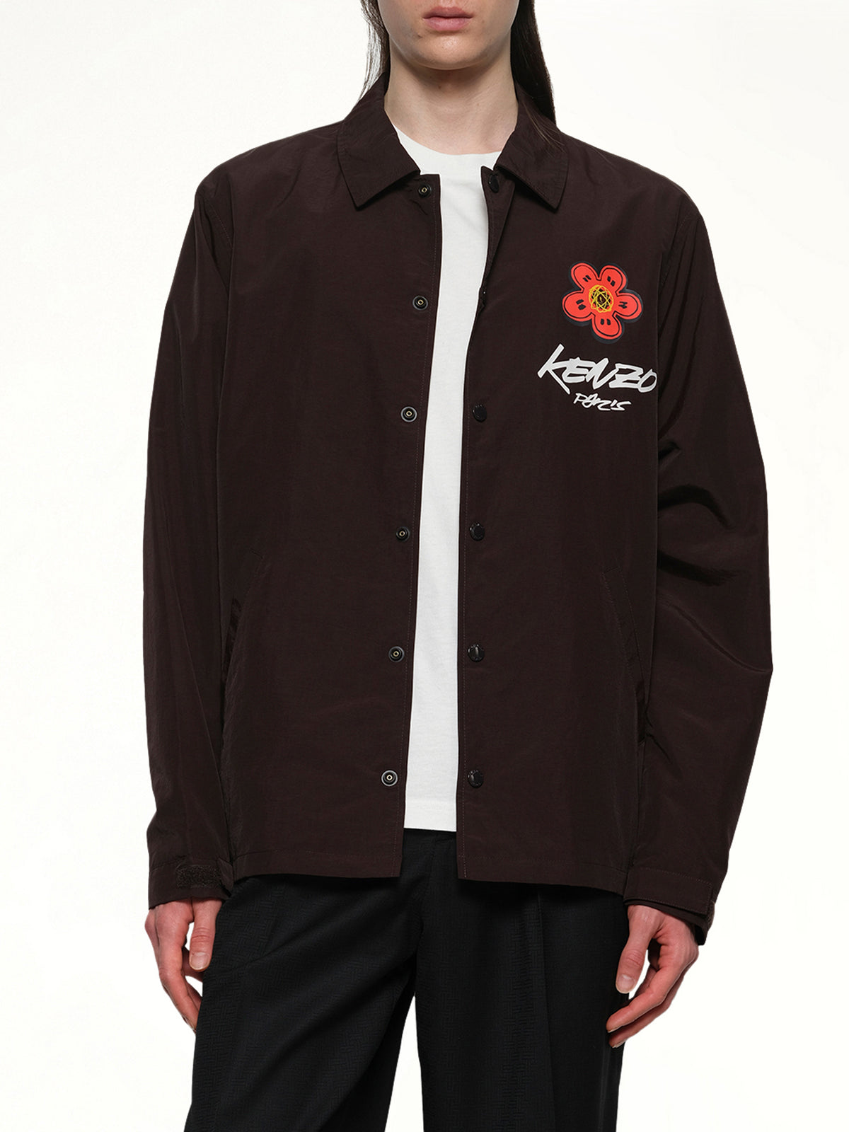 Kenzo Futura Light Coach Jacket in Chocolate