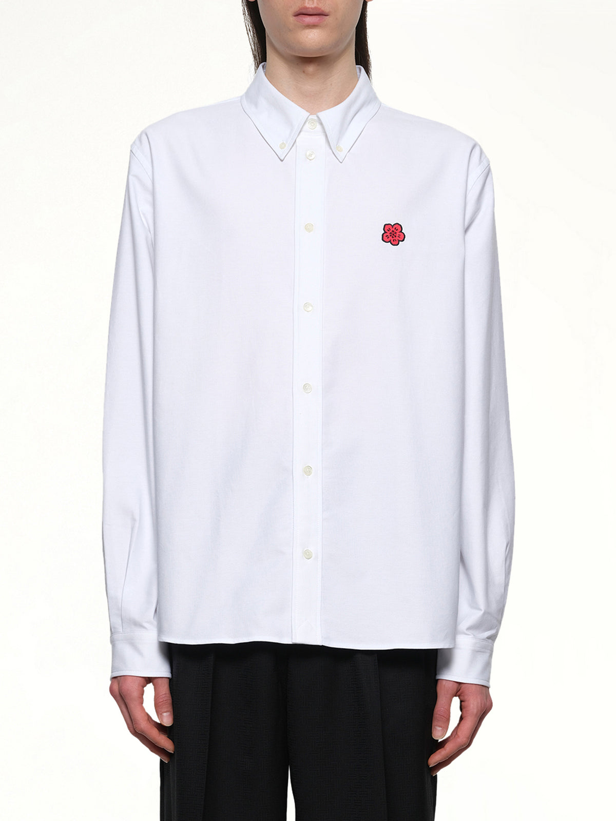 Kenzo Boke Flower Casual Shirt in White