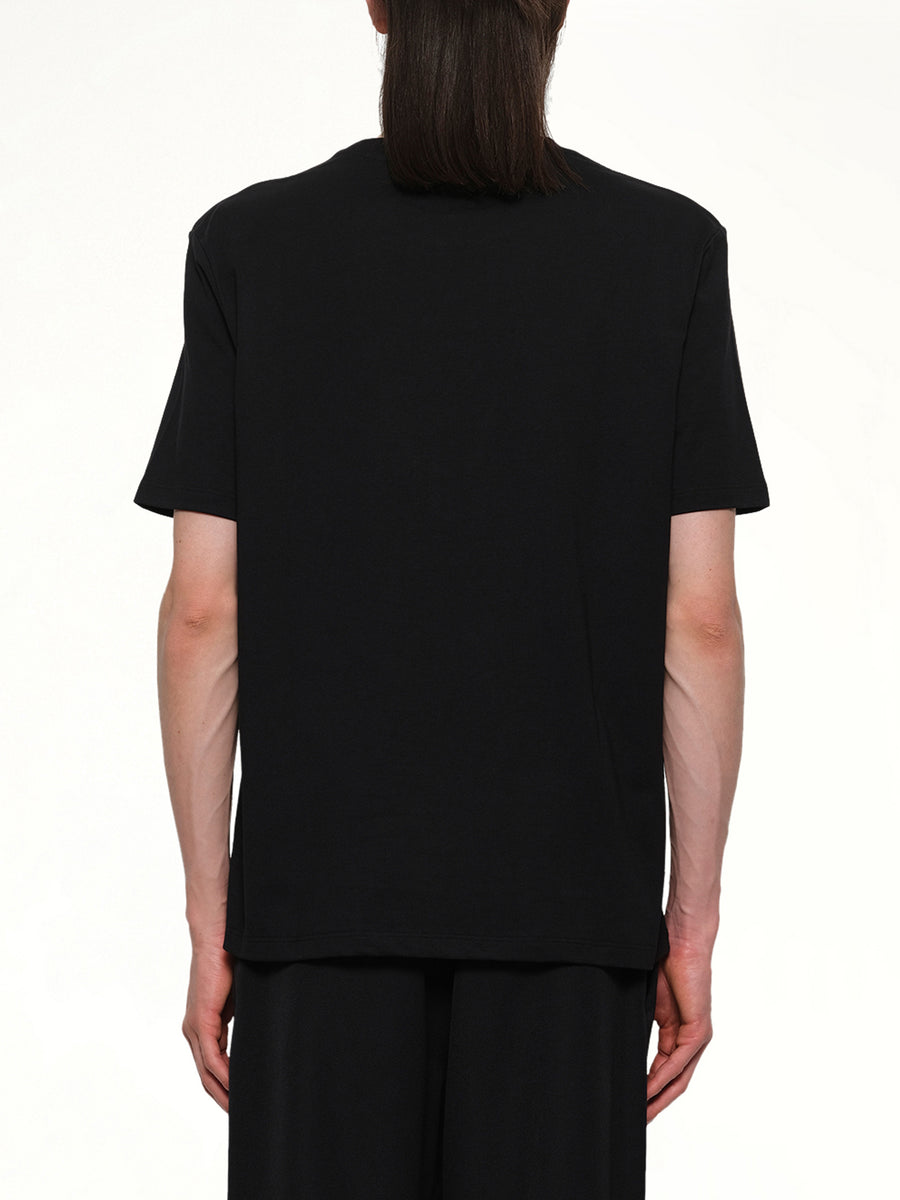 Chain Trompe L'Oeil T-Shirt in Black/White