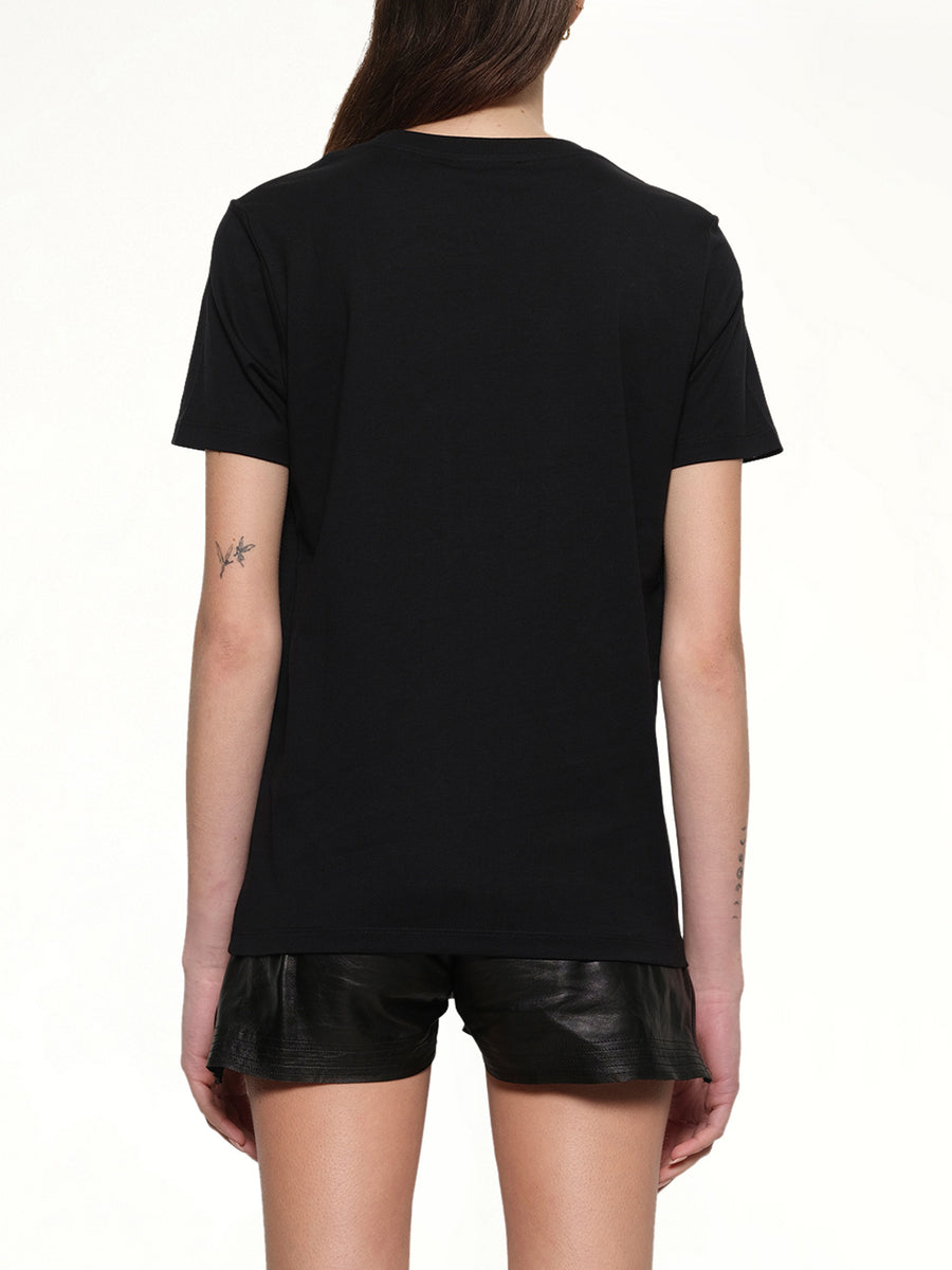 Balmain Chains Printed T-Shirt in Black/Gold
