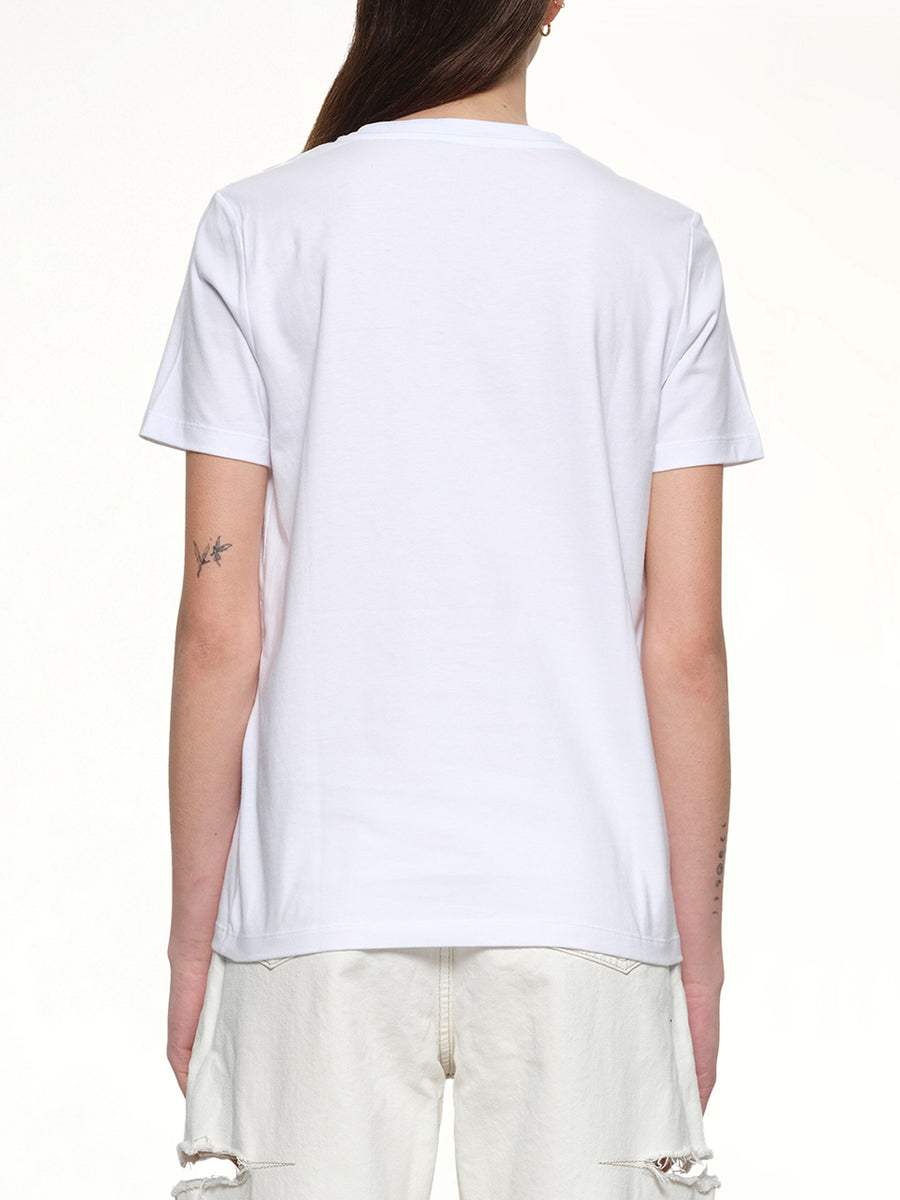 Balmain Paris Chain T-Shirt in White/Blue/Gold