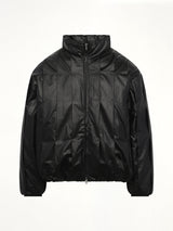 Cocoon Down Jacket in Metallic Black