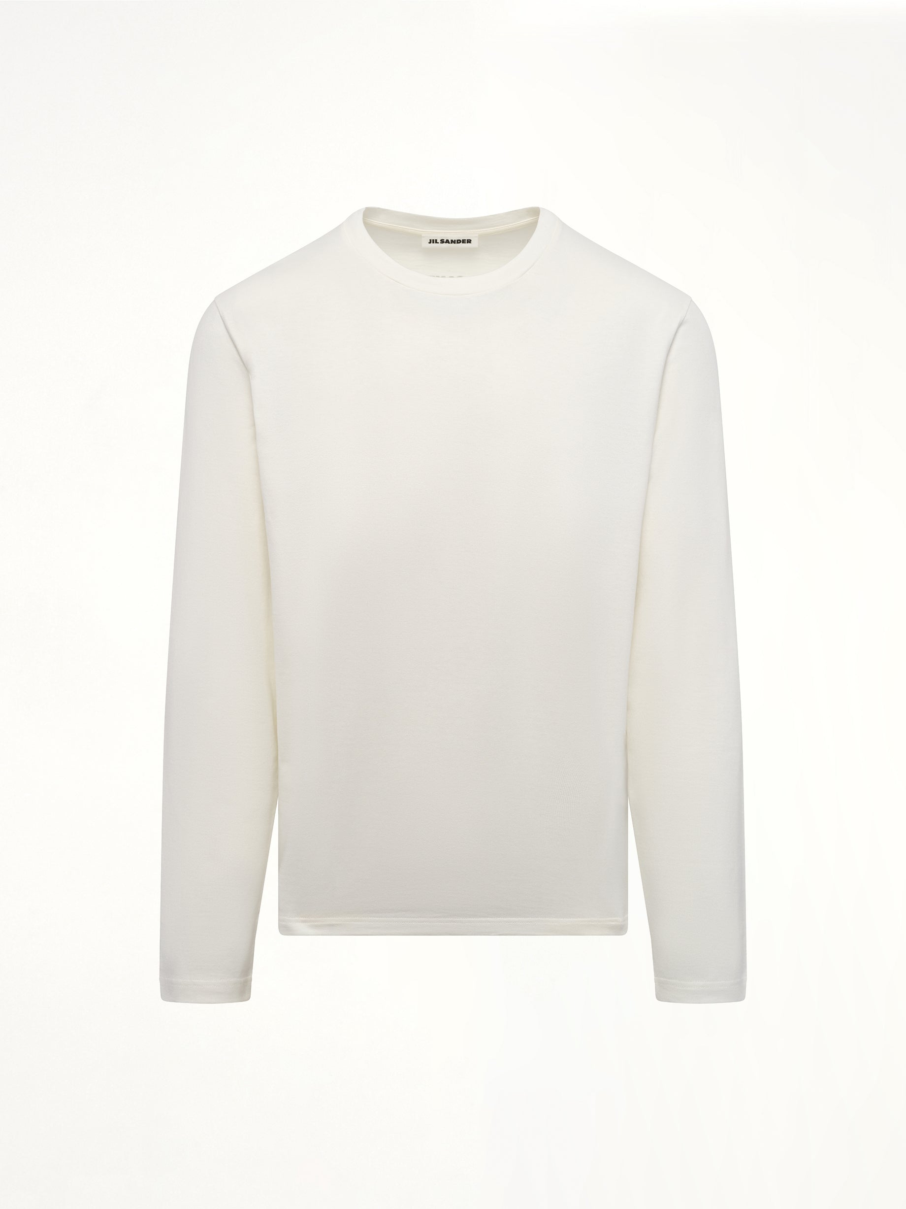 Long Sleeve Logo T-Shirt in Coconut