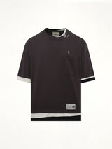 Triple Layered T-Shirt in Black