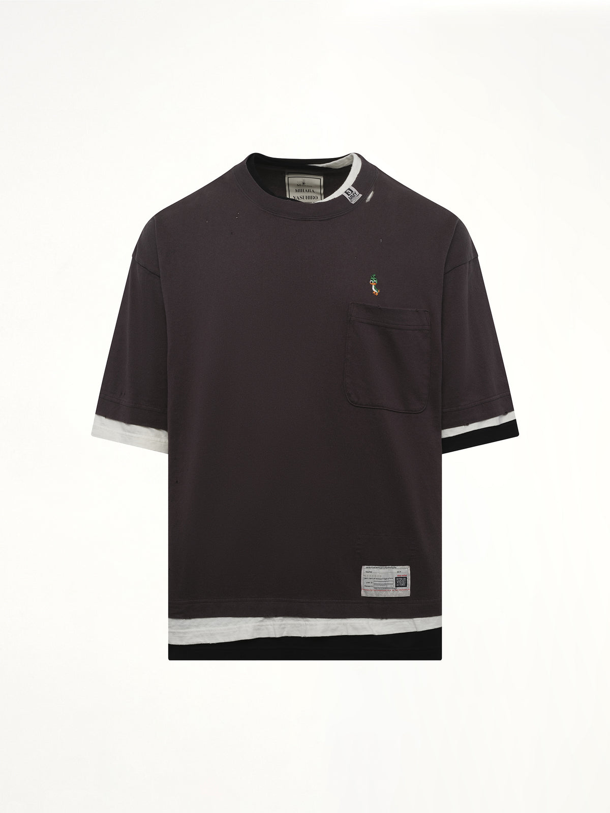 Triple Layered T-Shirt in Black