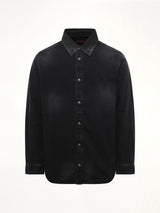 D-SIMPLY Shirt in Black/Dark Grey