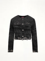 DE-GRAFFY-FSH Denim Jacket in Black