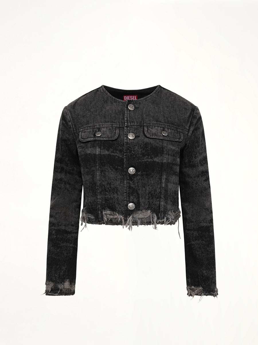 DE-GRAFFY-FSH Denim Jacket in Black