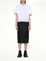 Cotton Ponte T-Shirt in White