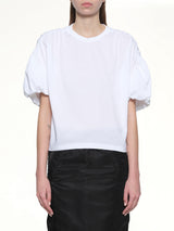Cotton Ponte T-Shirt in White