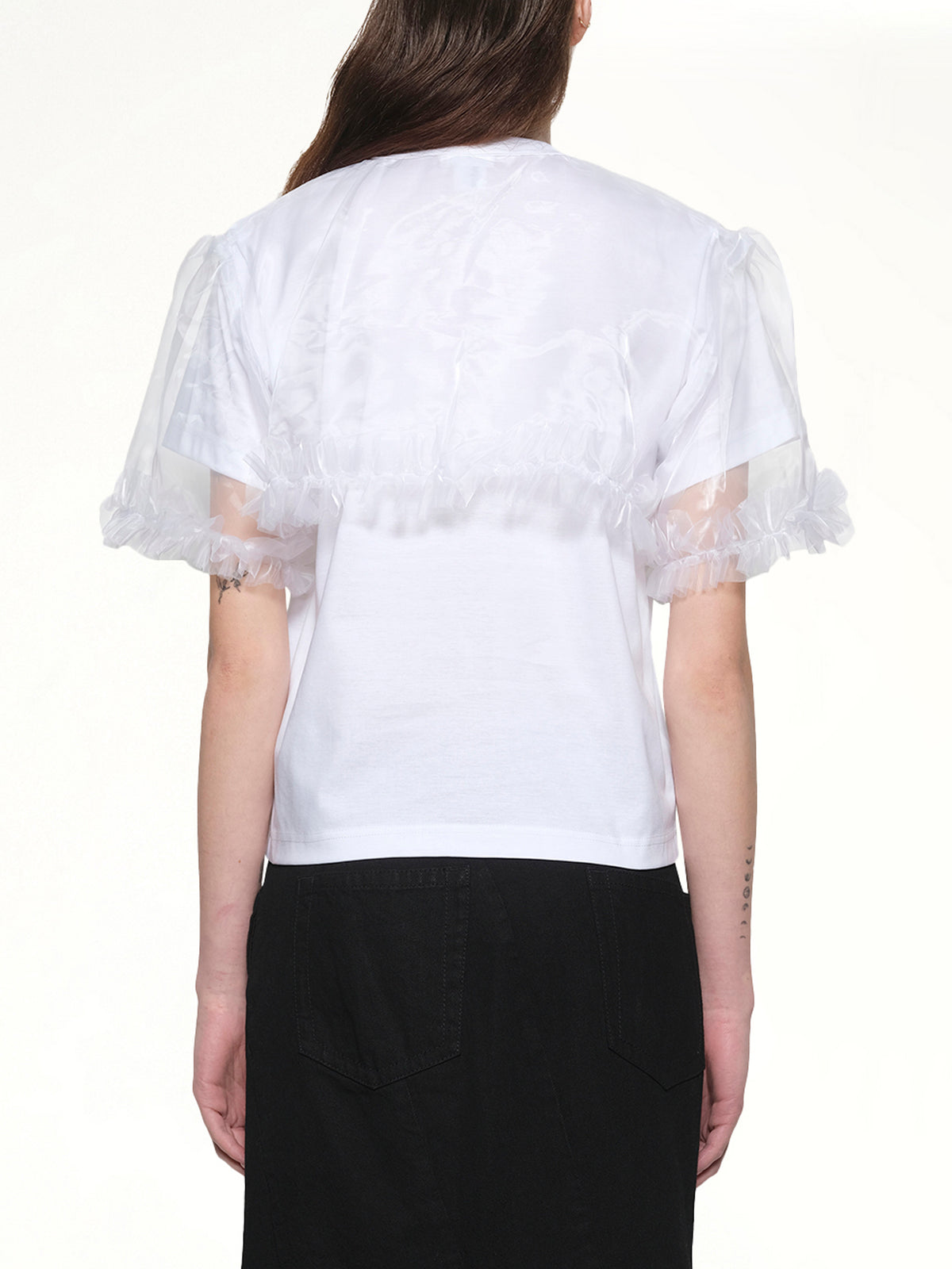 Tulle T-Shirt in White