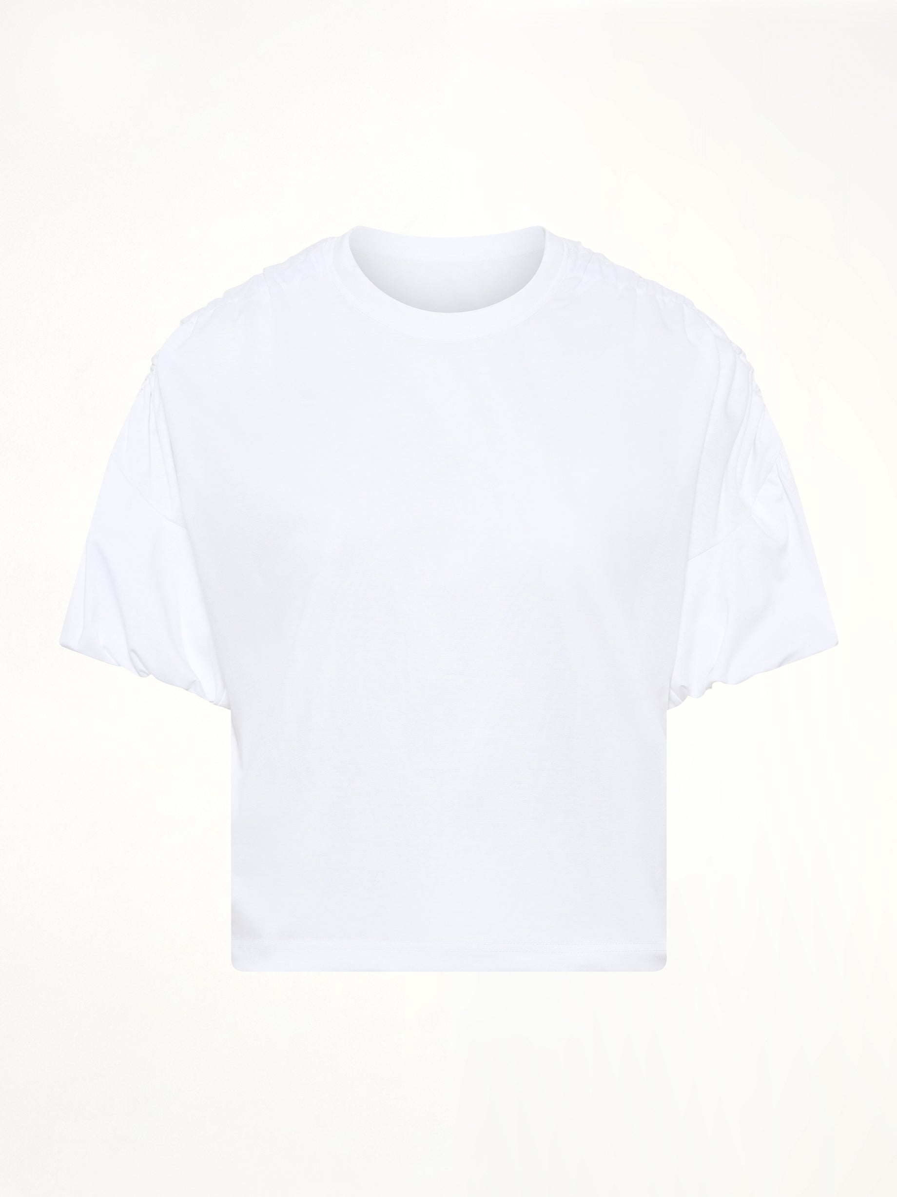 Cotton Ponte T-Shirt in White