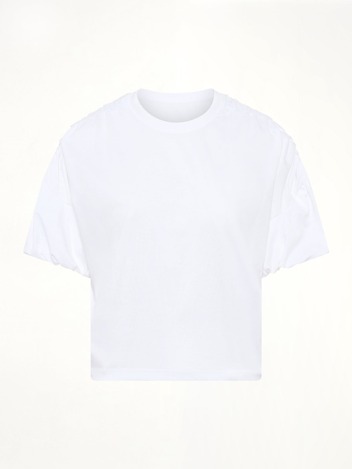 Cotton Ponte T-Shirt in White