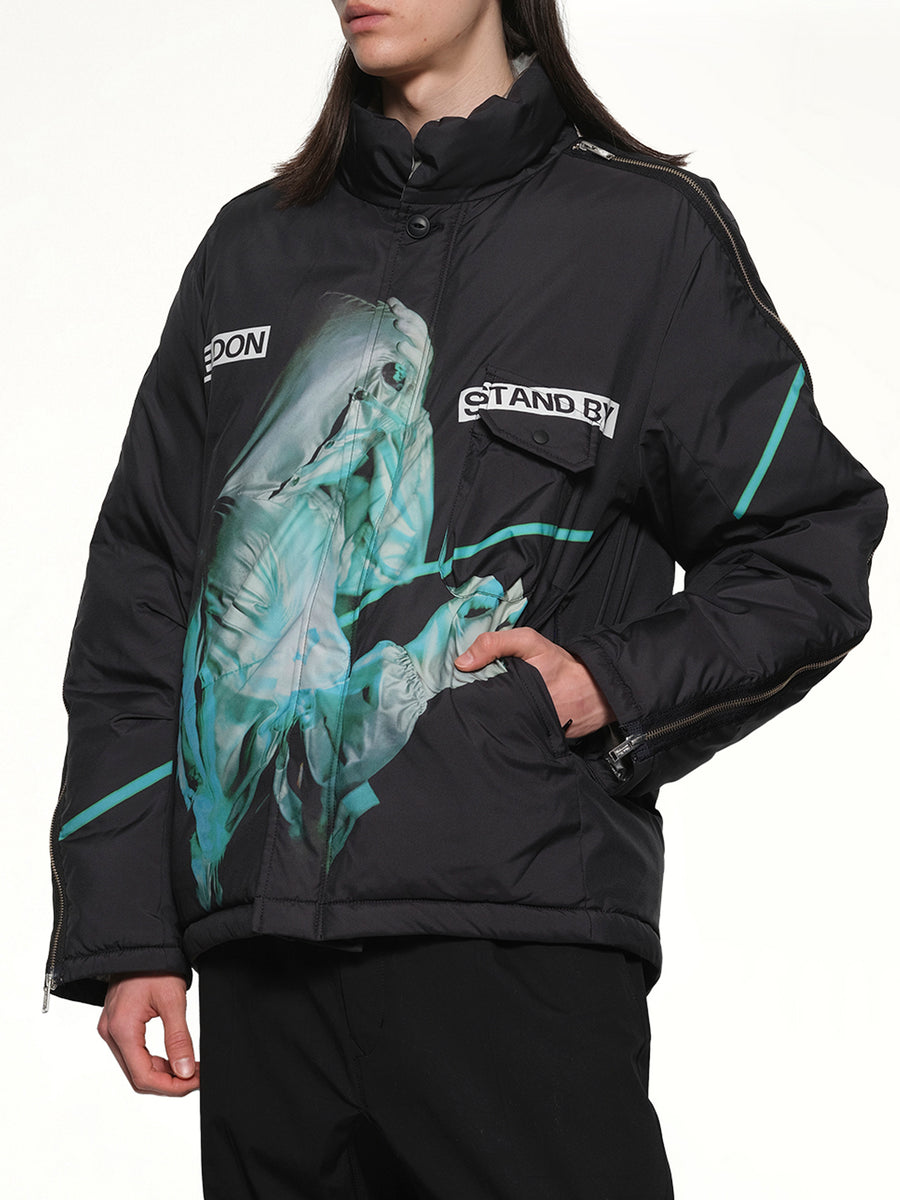 Heldon Stand By Jacket in Black