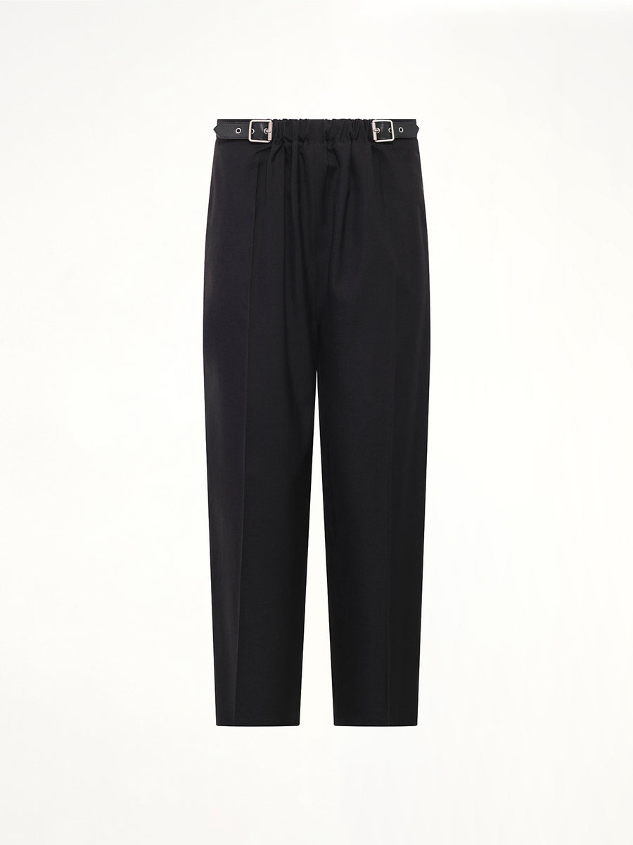 Belted Trousers in Black