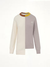 Asymmetric Sweater in Mustard/Bronze