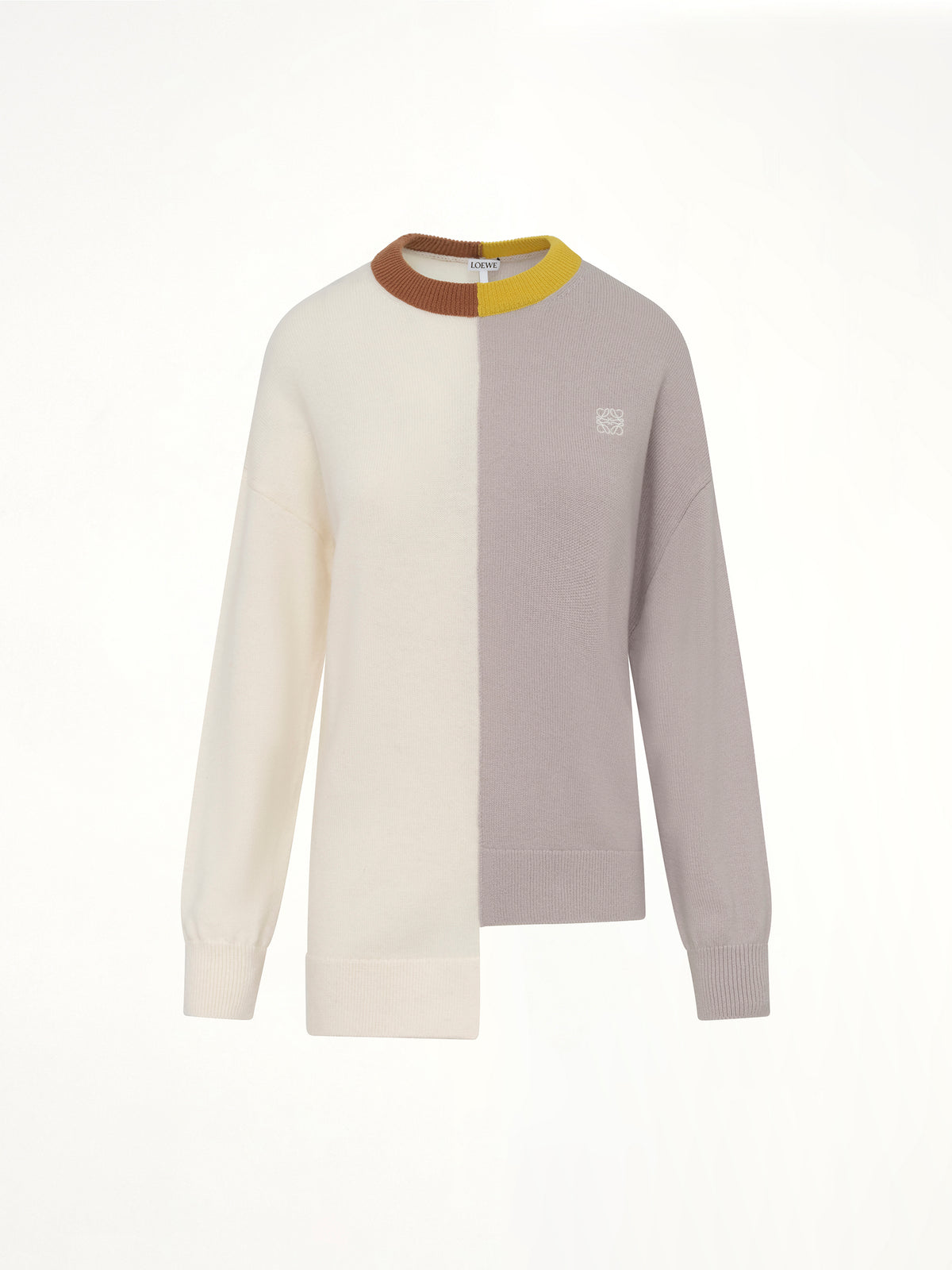 Asymmetric Sweater in Mustard/Bronze