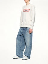 Autry x Maison Kitsune Sweatshirt in Grey Melange
