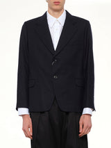 Virgin Wool Blazer in Blue