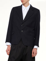 Virgin Wool Blazer in Blue