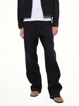14 Oz Selvedge Denim Pants in Washed Black