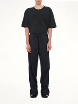 Wool Pants in Dark Blu