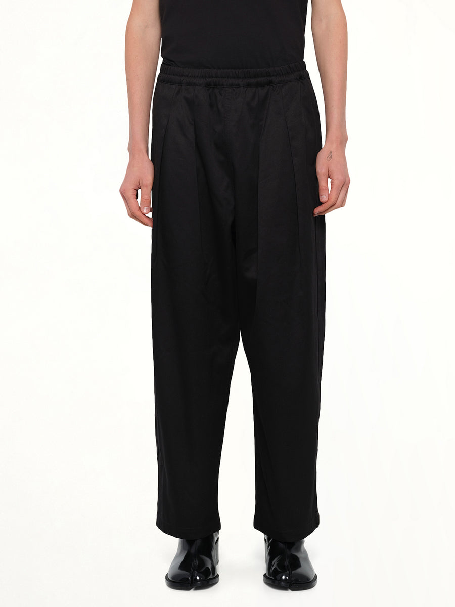 Cotton Twill Pants in Black