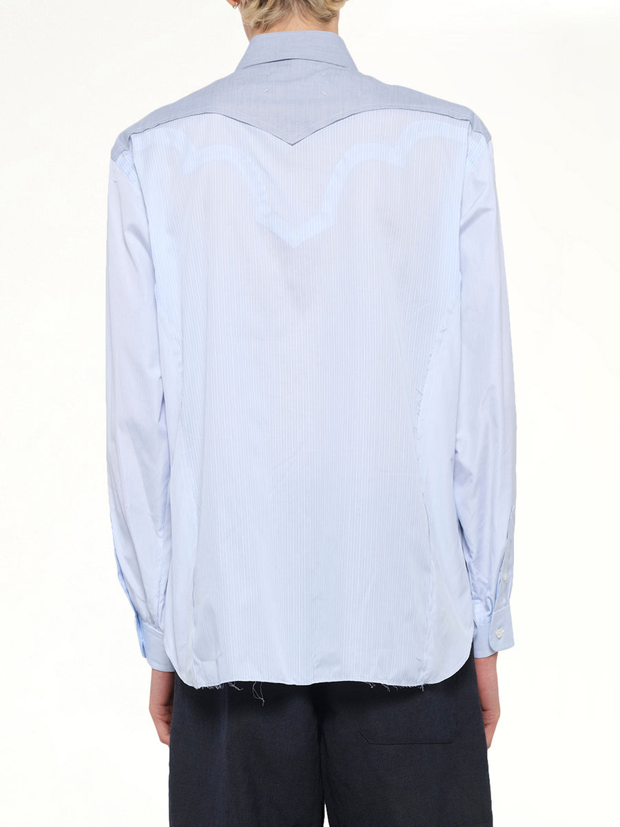 Classic Stripe Shirt in Azure