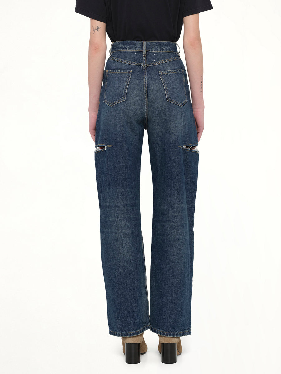 Slash Denim Jeans in Washed Indigo