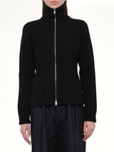 Gauge 5 Zip Cardigan in Black