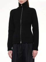 Gauge 5 Zip Cardigan in Black