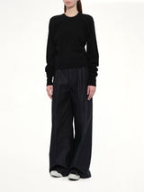 Gauge 14 Gathered Sweater in Black