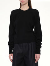 Gauge 14 Gathered Sweater in Black
