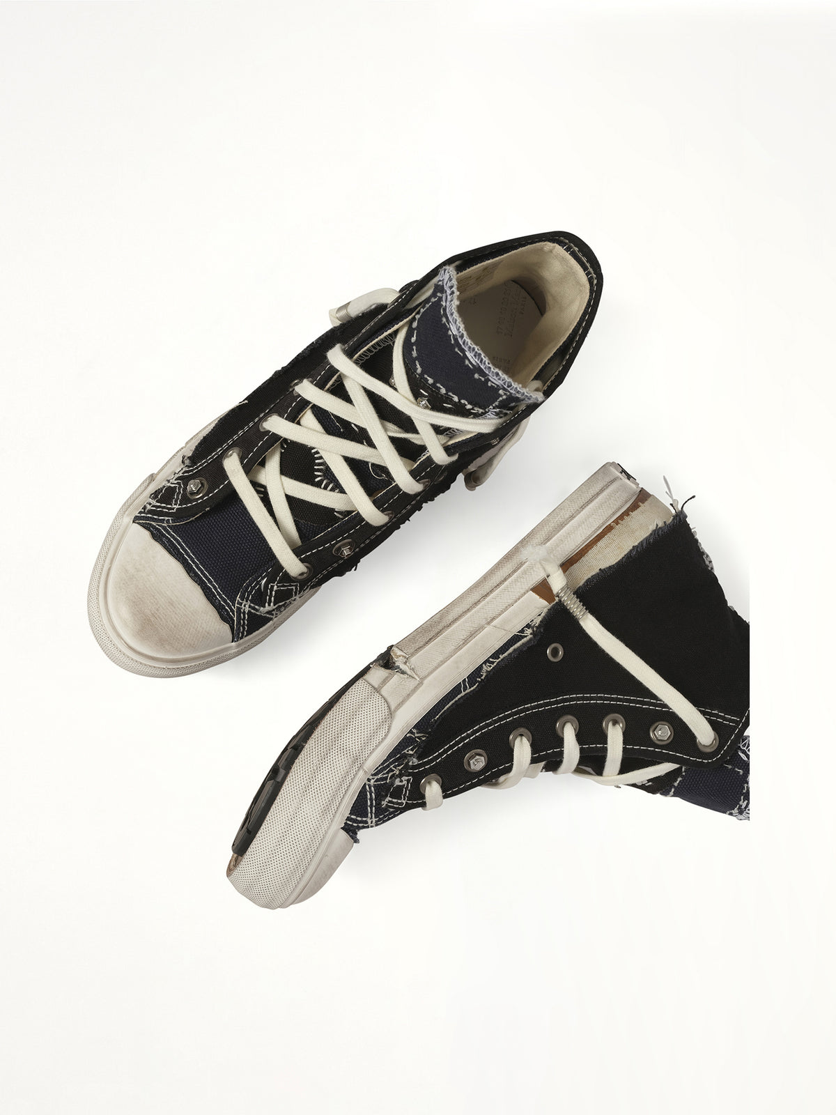 Loved to Death Sneaker in Black Top View | MAISON MARGIELA