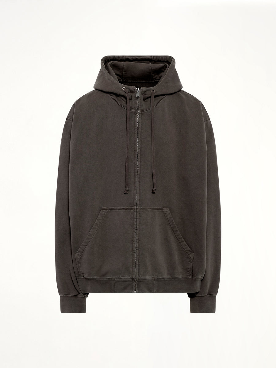 Zip Hoodie in Mink