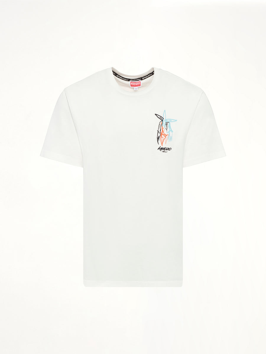 Kenzo x Futura 2000 T-Shirt in Off White