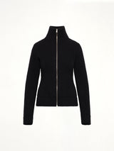 Gauge 5 Zip Cardigan in Black