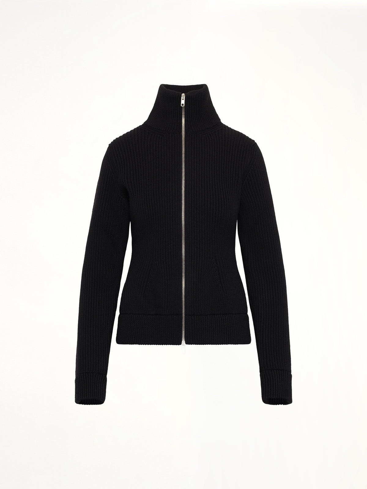 Gauge 5 Zip Cardigan in Black