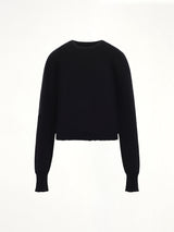 Gauge 14 Gathered Sweater in Black