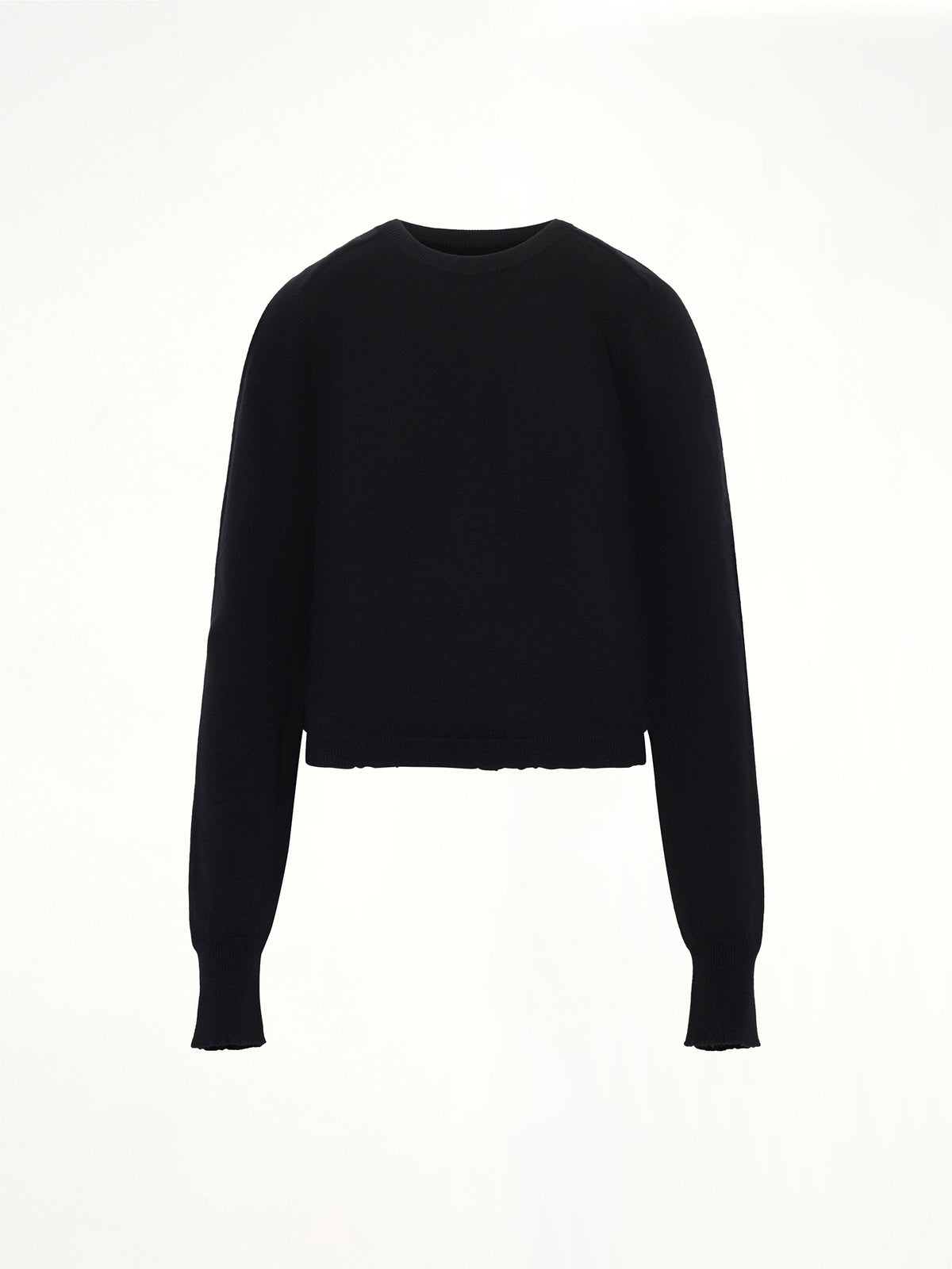 Gauge 14 Gathered Sweater in Black