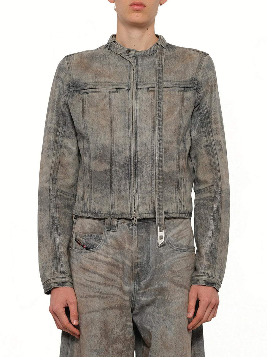 D-VULMAR-FSI Denim Jacket in Dirty Wash