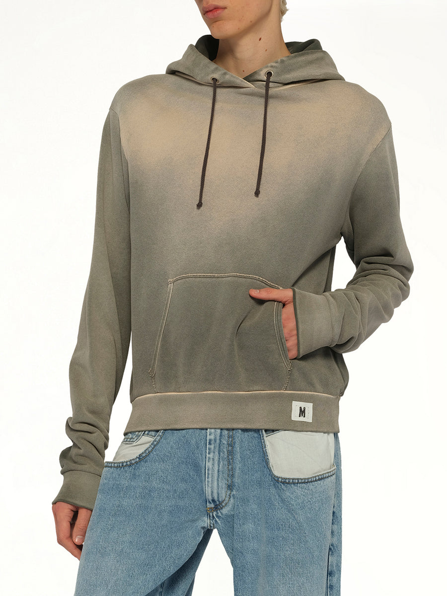 Overdyed Hoodie in Khaki