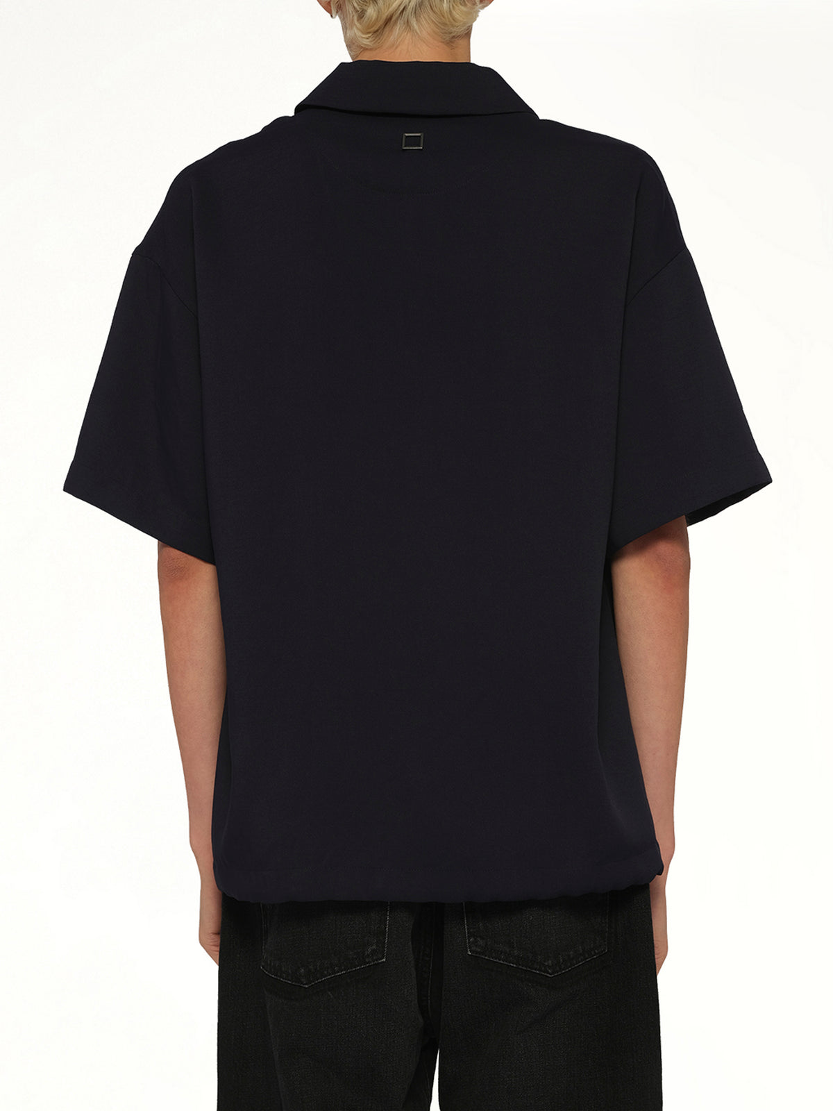 Half Sleeve Polo in Navy