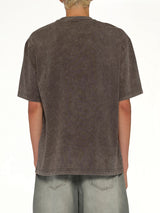 Spray Painted Plant T-Shirt in Grey