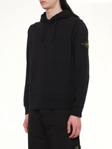 6100062 Cotton Fleece Hoodie in Black