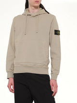 610006 Cotton Fleece Hoodie in Desert
