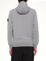 6100062 Organic Cotton Hoodie in Melange Grey